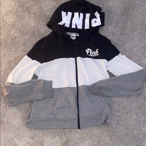 zip up hoodie from pink